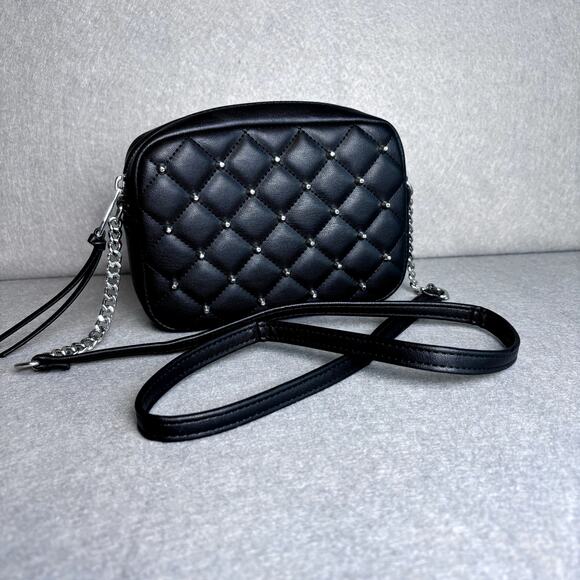 Rebecca Minkoff Handbags - Rebecca Minkoff Black Studded Quilted Crossbody Handbag